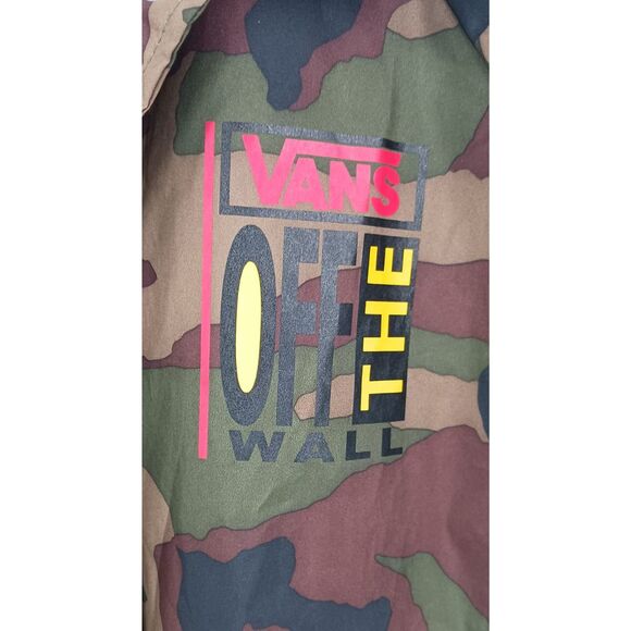 Urban Outfitters Vans Off The Wall Camo Windbreaker Jacket Sz Medium - Picture 6 of 8